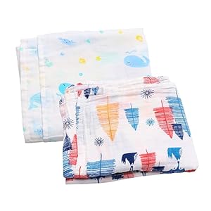 TOYANDONA 2 Stks Baby Handdoek Peuter Badhanddoeken Zachte Badhanddoeken Pasgeboren Mousseline Deken Baby Ontvangen Dekens Inbakeren Voor Pasgeborenen Baby Badhanddoek Baby Handdoek Baby