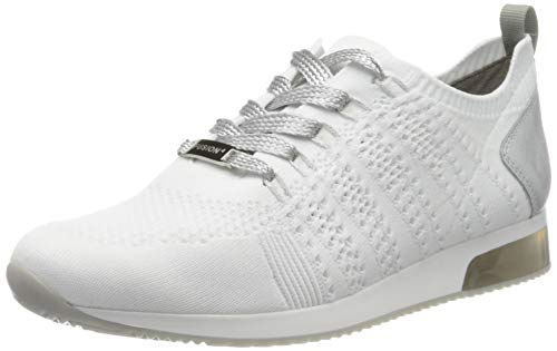 Preisvergleich Produktbild ARA Damen LISSABON Schnürhalbschuh, WEISS,SILBER, 35 EU