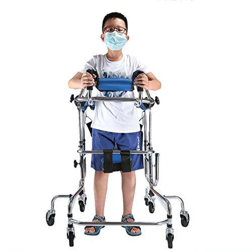 Déambulateur Cadre De Marche Pour Enfants, Léger Et Pliable, 8 Roues Réglables En Acier De Haute Qualité, Aide Aux Personnes Handicapées