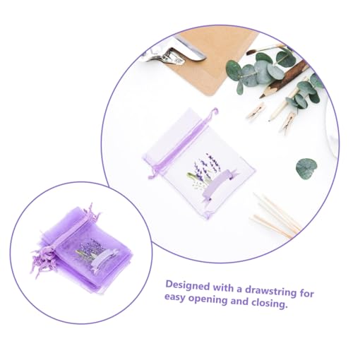 20 bolsas de sachet lavanda Sosoport 20pcs organza miniatura 3