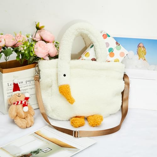 Bolso Plush Chunful Cute Goose Kawaii con Correa Ajustable miniatura 3