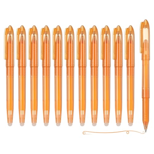 Stylos feutres effaçables PATIKIL 0.5mm orange contre les ratures