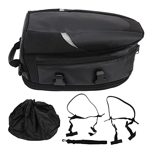 Bolsa trasera para moto expandible, capacidad de 14.5-18.5L, para la mayoría de motos y motos de terreno miniatura 1