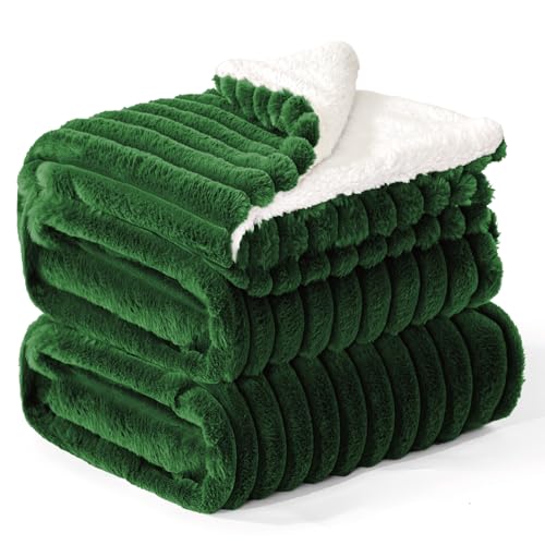 INFIIXSO Sherpa Fleece Queen Size Blanket - Super Soft &
