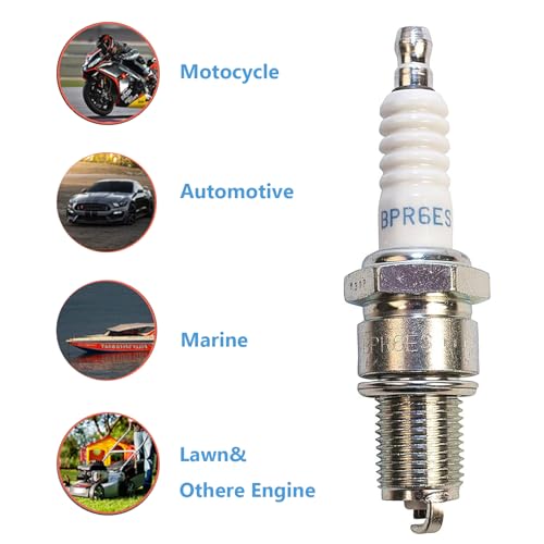 BPR6ES Spark Plug for Honda Motorcycle Engines & Other Small Engines (3 Pack)