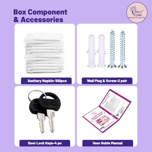 Image of By VP Industries (Fully Automatic with 5 rs Coin | Capacity- 100 Pads) Sanitary Vending Machine | Dispenses a Napkin Upon Inserting a ₹5 Coin into The Multi-Coin Acceptor.
