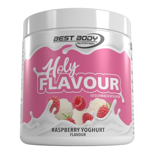Best Body Nutrition - Holy Flavour - Geschmackspulver - Raspberry Yoghurt - 90 g Dose - Aromapulver zur Verfeinerung von Speisen und Getränken - mit Himbeer-Joghurtgeschmack