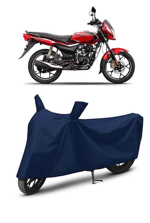 Image of Waterproof Bike Cover for Bajaj Platina 110 | All Weather Protection from Rain, Dust, UV Rays & Scratches with Mirror Pockets & Buckle Belt | Platina 110 Bike Cover
