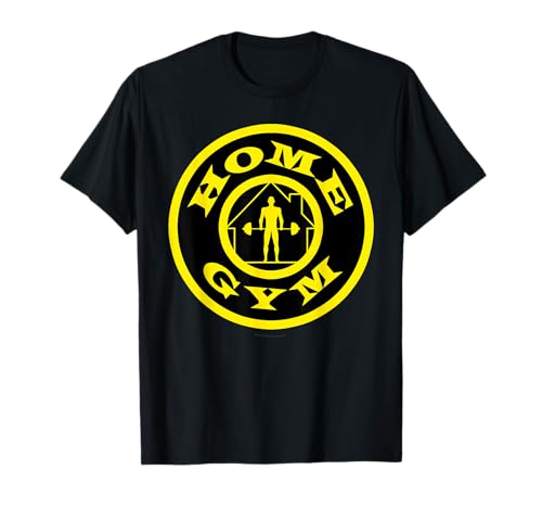 Home Gym Gold's Bodybuilding Weightlifting Fitness Parody T-Shirt