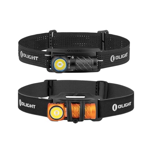 OLIGHT Perun 2 Mini Headlamp 1100 Lumens LED Head Flashlight Bundle with Perun 3 Mini Headlamp 1250 Lumens LED Head Flashlight