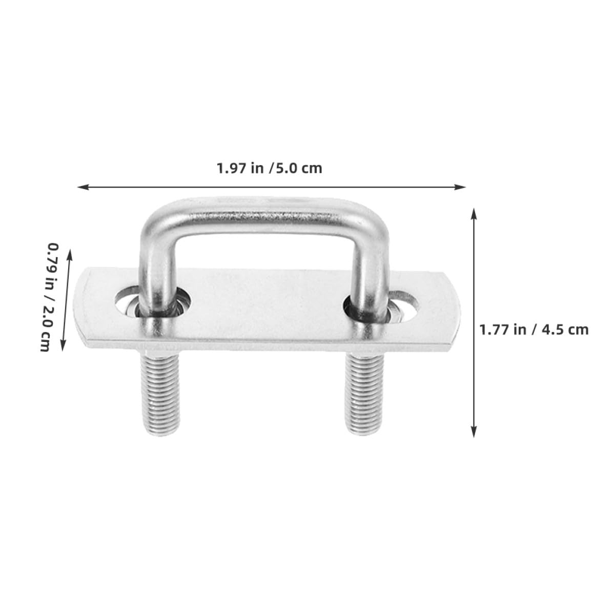 M8 U Shape Bolt 3 Pack Stainless Steel for 25mm Pipe