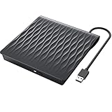 DANGZW External DVD/CD Drive with USB 3.0 + Type-C Connectivity - Portable CD/DVD Burner and Reader...