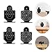 Mikinona 2 Boxes Aluminum Alloy Indoor Shooting Targets for Range Training Stable and Targets with Per Box for Accuracy Improvement and Personal Practice