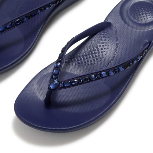 Image of FitFlop Iqushion Multi-Crystal Ergonomic Flip-Flops