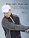 fit space Waterproof Golf Rain Jacket for Men 25K Performance Lightweight Rain Jackets for All Sports (Grey-half-zip, 3X-Large)