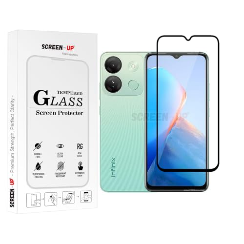 Image of ScreenUp Tempered Glass For Infinix Smart 7 HD - Ultra Clear, 9H Scratch Resistant, Full Coverage, Easy Install Screen Protector