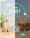 Cat Water Fountain Stainless Steel - 74oz/2.2L Pet Gift Dog Water Dispenser Automatic Silent Cats Dispenser for Drinking Indoor Metal Kitty Spout Fountains with 3 Filters & 3 Sponges Cat Dogs Gifts
