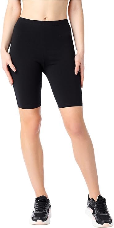 smileai fashion Smileai Women's Stretchable Slim Fit High-Waist Cotton Workout Shorts, Biker Mini Shorts for Running, Cycling & Yoga, Gym Wear for Womens Girls and Ladies-picture-22