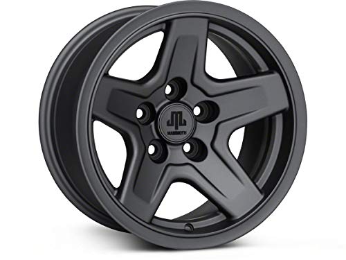 Mammoth Boulder Wheel in Charcoal 15x8 Aggressive Styling Rim Fits Jeep Wrangler YJ 1997-2006