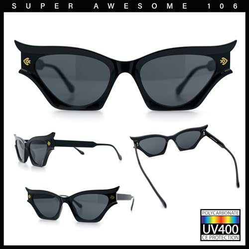 SA106 Womens Rich Gilded Age Opulent Gothic Cat Eye Plastic Fashion Sunglasses2