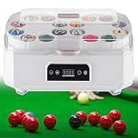 Pool Ball Cleaner Machine 2026 - New Billiard Ball Polisher With Lcd Display, Pool Ball Polishing&Cleaning Machine With Wool Felt Grooves, Forward/Reverse Cycles, Dual-Motor Disc Washing WithDrying