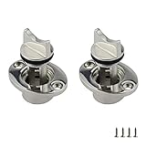 NRC&XRC Pair of Stainless Steel 316 Marine Grade Boat FIT 1in (25.44mm) Hole Garboard Drain Plug...