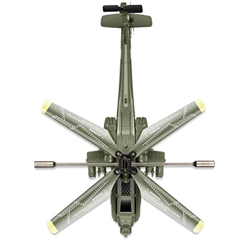 Image of POCO DIVO Apache AH-64 Helicopter RC Flight Infrared 3CH AH64 S109 Gyro Military Aircraft Model S109G