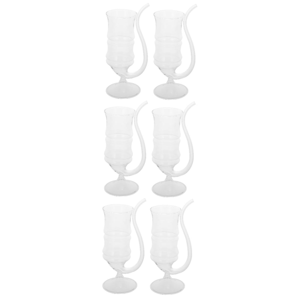 3 Sätze Mojito Cocktailgläser Mit Strohhalm Transparentes Trinkglas Für Zuhause Vielseitig Einsetzbar Für Saft Wein Und Party 2 Stück * 3