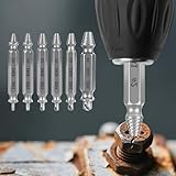 6PCS Damaged Screw Extractor Set with HSS Material –...