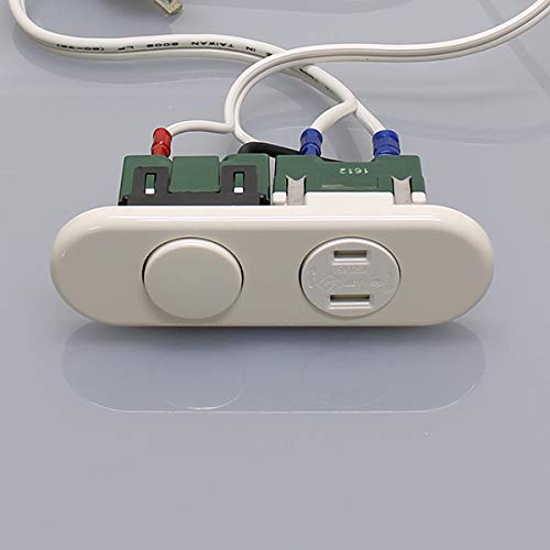 Amazon.co.jp: テクノパーツ 家具用コンセント(什器用) 安全扉