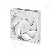 ARCTIC P12 Pro PST White - Powerful Premium Fan, 120 mm PWM Fan with Y-Cable Splitter, 600-3000 RPM, 0 RPM <5% PWM, Fluid Dynamic Bearing, 4-Pin - White