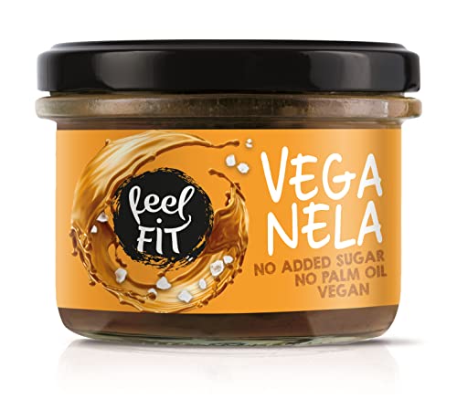 Feel FIT VEGANELA gesalzener Karamellaufstrich, ohne Zuckerzusatz, ohne Palmöl & vegan 6 x 200 g Cover