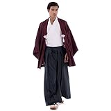 kendo hakama zusammenlegen Unisex, d. h. das Yukata Samurai Kimono Set kann von Herren und auch Damen getragen werden.
