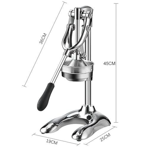 Exprimidor de cítricos manual de acero inoxidable para pomelo y granada fresca 6