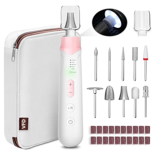 Electric Nail File Drill, Cordless 2000 mAh Rechargeable Nail Filer