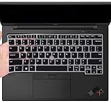 Keyboard Cover for 14' Lenovo ThinkPad X1 Carbon Gen 10/11, ThinkPad T14 Gen 3 & T14s Gen 3, ThinkPad L14 & P14s Gen 3 & Thinkpad X1 Yoga Gen 7/8, ThinkPad T14 Gen 3 Keyboard Skin Protector, Black