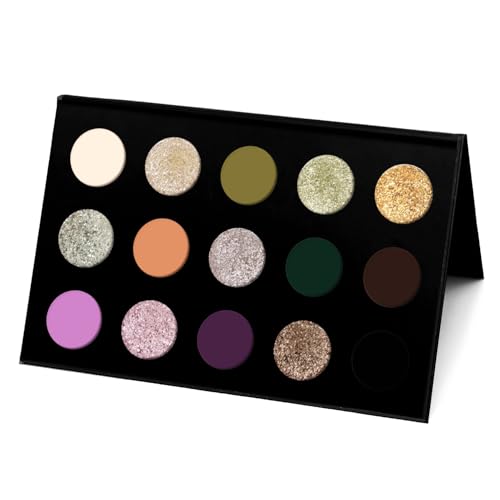 SZDYM 15 color eyeshadow palette,super multi-chrome vegan eye shadow,High pigment matte+Shine duochrome+Metallic shades,Cruelty- Free Makeup Pallet,No Flaking,Super Smooth