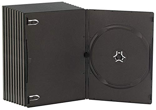 10 boîtiers DVD slim (7 mm) noirs pour 1 DVD [Pearl]