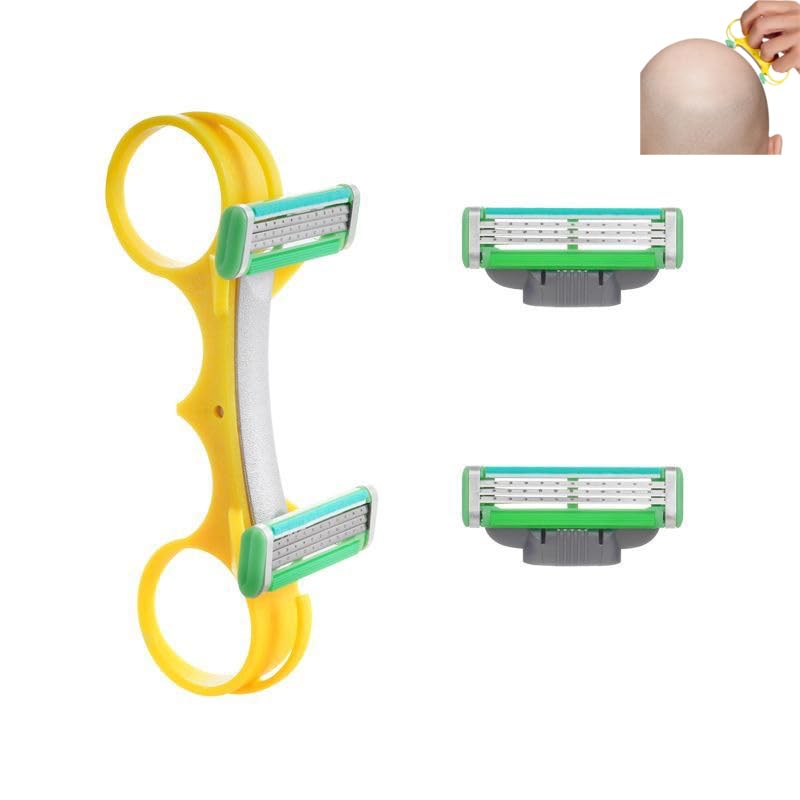 Fast Hair Clipper, Mens Manual Razor, Self-Haircut Trimmer Kit for Head, Beard, and Body, Double...