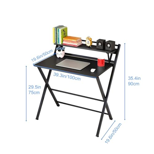 Petite table d'écriture pliable à 2 niveaux idéale studio étudiant - 3