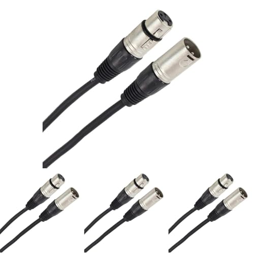 Câble XLR femelle mâle Plugger 10 m en lot de 4 pour réussir vos concerts et sessions live