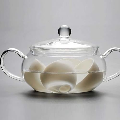 Miniatura 8 de Hemoton Olla de vidrio para cocinar tetera de vidrio, tetera de calefacción, tazón de comida Ramen, olla de calentamiento de leche, cuenco para