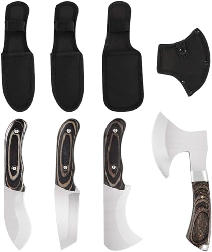 Axe-and-Fixed-Blade-Knife-Combo-Set-Camping-Hatchet-Compact-Survival-Axe-Set-with-Nylon-Sheath-Fixed-Blade-Full-Tang-Knives-Set-for-Outdoor
