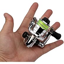 Mini Spinning Reel, 4.31 Gear Metal Fishing Reel, Ultra Smooth Powerful Spinning Fishing Reels with Reversible Handle, Compact Reel for Carp Bass Trout Freshwater Saltwater Fishin