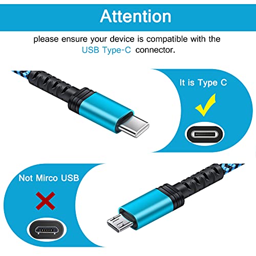 6FT C Charger Cable Fast Charging Cord Type C Car Android Phone Charger for Moto G Stylus/Play/Power,Razr,Samsung Galaxy S24/A15/A54/A14/S23/S22/S21/S20,A13/A33/A53/A73,Google Pixel 8Pro 7a 7 6 5 4 3