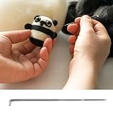Hamwesh Wollfilznadel-Set, Wärmebehandeltes Bastelzubehör, 100 Stück, für Handgefertigte Wollfilz-DIY-Projekte (mittlere Nadel)