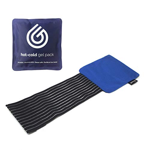 GelpacksDirect - Bolsa de gel reutilizable para aplicar frío y calor - Con banda de comprensión - Pequeña - 14 x 13 cm