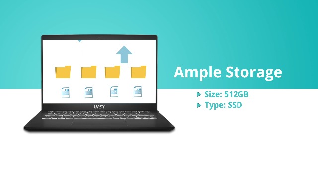 MSI Modern 14, Intel 12th Gen. i7-1255U, 36CM FHD 60Hz Laptop