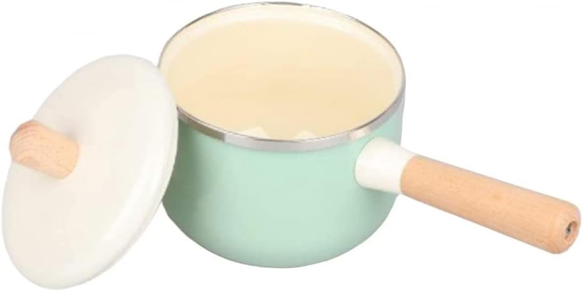 qiuqiu 1.5 L Induction Milk Pot Simmer Pot Saucepan 15 Cm Casserole for Milk, Coffee, Tea, Butter