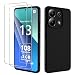 Produktbild Hülle für Xiaomi Redmi Note 13 4G (Nicht für 5G) mit 2 Stücks Panzerfolie für Panzerglas Schutzfolie, Soft Matte Handyhülle [Kamera Schutz] [Weiche Innenschicht] Anti-Scratch Dünn Schutzhülle